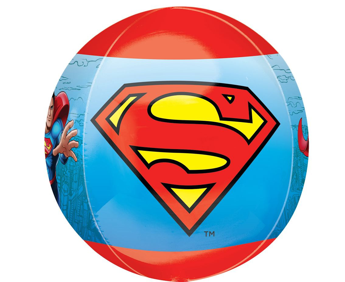 Foil balloon ORBZ 15" Superman EOL